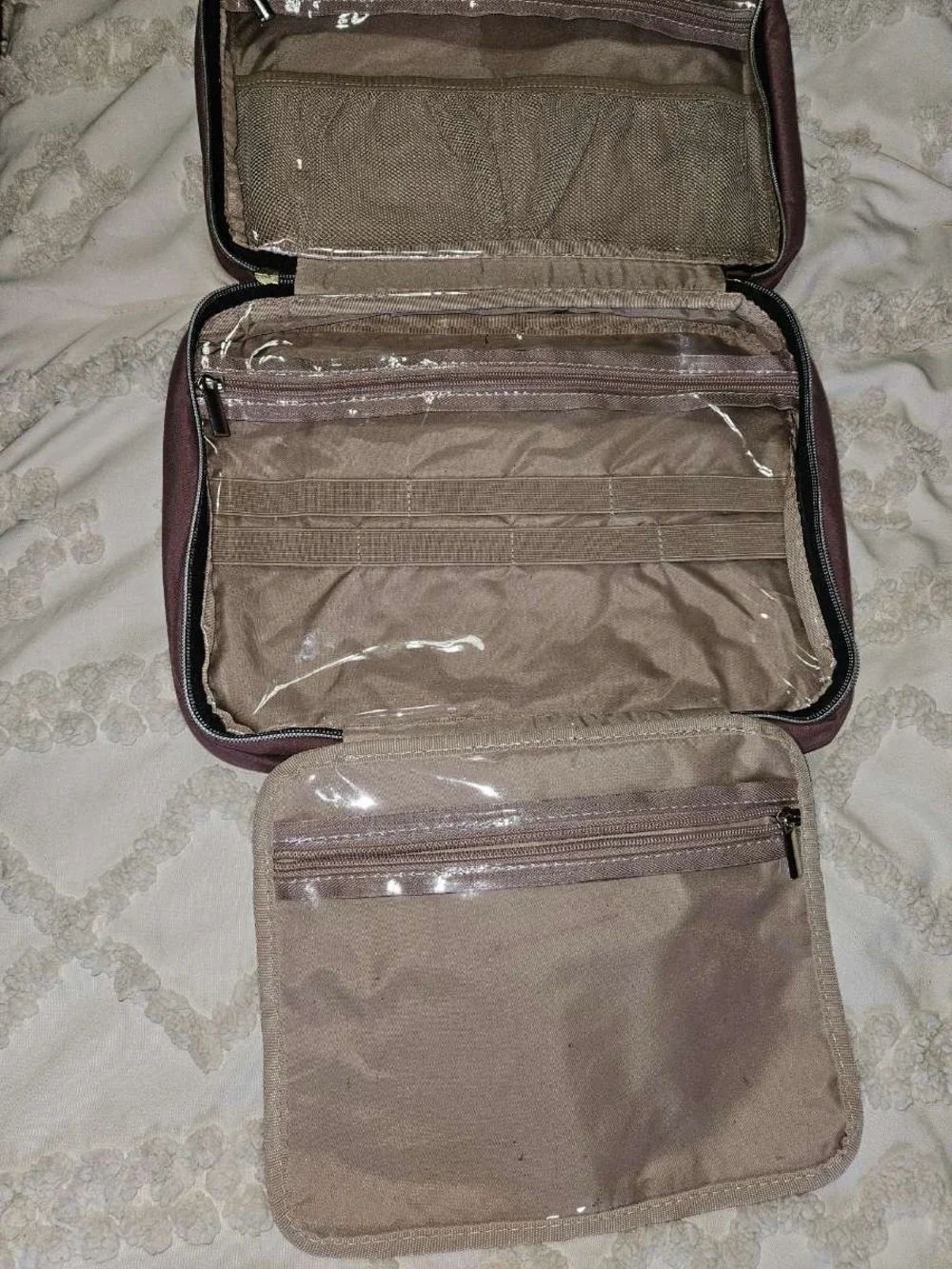 Travel Hanging Cosmetic Organizer Bag - Dusty Pink